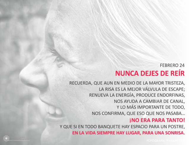 Nunca dejes de reír